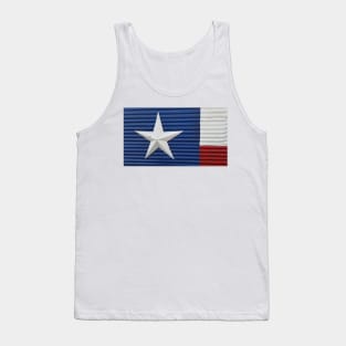 Red, White, and Blue in Barn Tin Pattern Tank Top